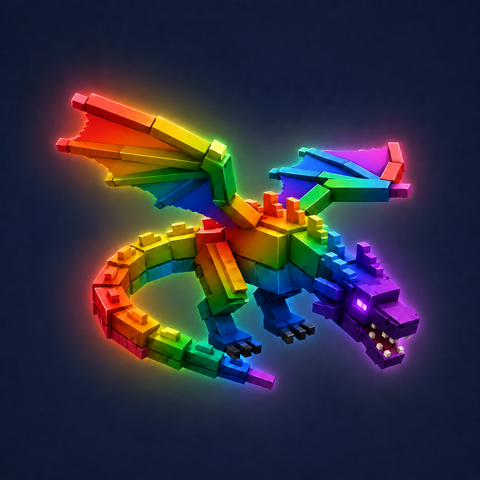 Rainbow Black Dragon